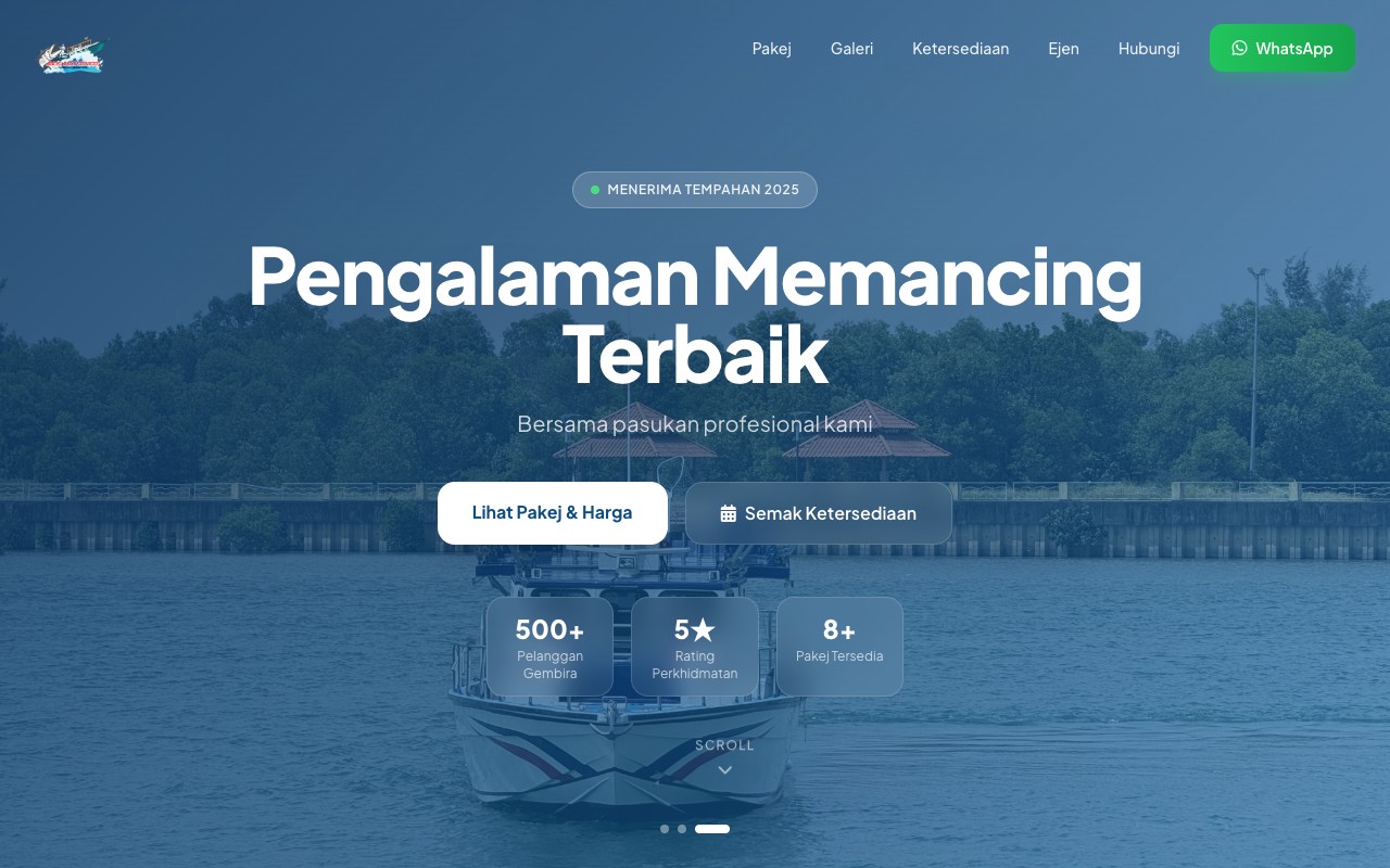 AbeYu Boat Services – Corporate Website by Jebat Tech